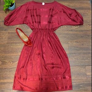 Vintage burgundy dress